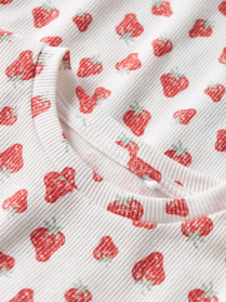 NAME IT T-shirt Vemma Bright White Strawberry